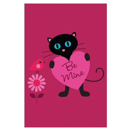 Pack of 25 - Folding Cards - Flower Plant Care Florist - Valentines Be Mine Cat Design
