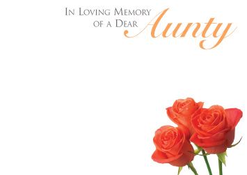 In Loving Memory Of A Dear Nephew Grave Card Funeral Tribute