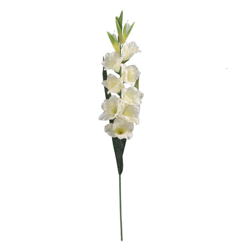 96cm Large Gladiolus Spray Cream - Single Stem Artificial Flower