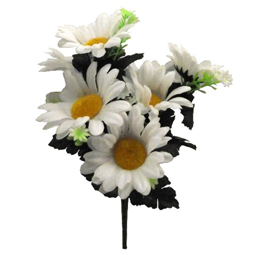 30cm Artificial White Daisy Bush