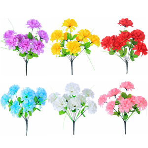 30cm Ball Mum Spring Bush Bunch - 8 Heads - Assorted Colours