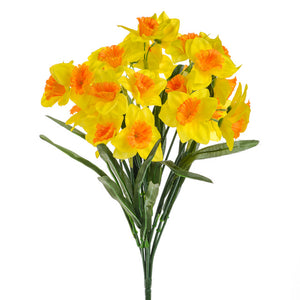 Large Daffodil Bush Two Tone Yellow 46cm