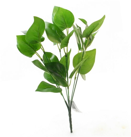 33cm Large Leaf Pothos Bush Green - Artificial Greenery Foliage