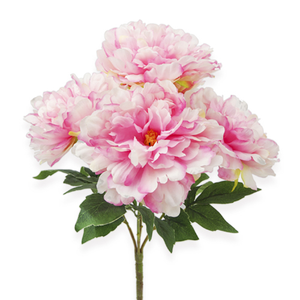 44cm Pink Peony Bush - Artificial Flower
