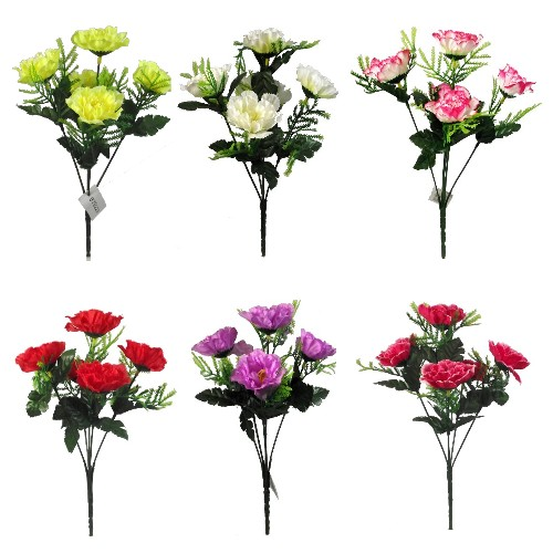 30 cm Spray Carnation Bunches - Artificial Silk Flower