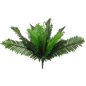 58cm Large Fern Bush Green