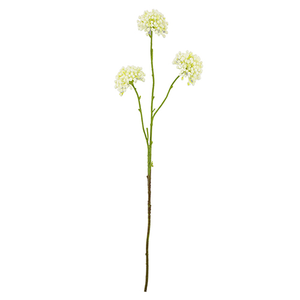 60cm Soft Touch Single Stem Allium Spray White - Artificial Flower