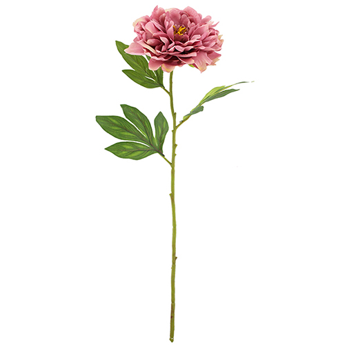 Artificial Vintage Pink Peony 77cm Stem