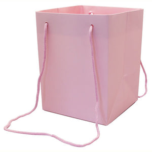 Pack of 10 - Pink Hand Tie Bags