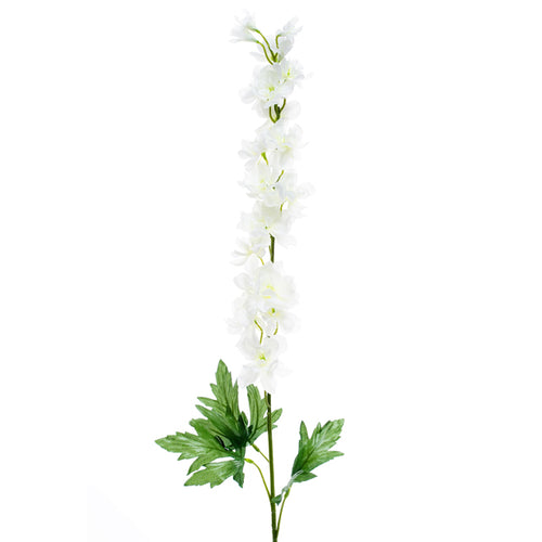 90cm Delphinium Spray Ivory - Artificial Flower Single Stem