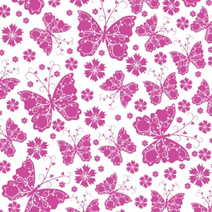 80cm x 100m Hot Pink Butterfly Cellophane - LARGE ITEM