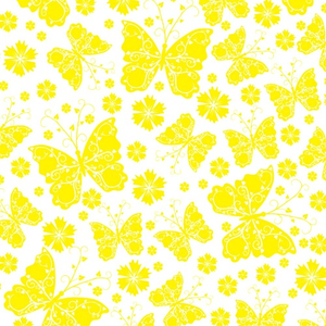 80cm x 100m Yellow Butterfly Cellophane - LARGE ITEM