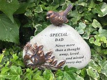 Load image into Gallery viewer, Memorial Bronze 3D Bird Plaque Stone Plaque Tribute Graveside Ornament Garden