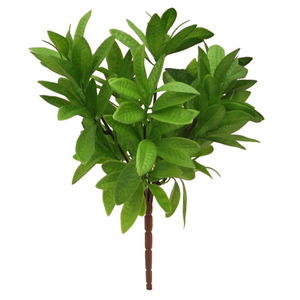 32 cm Plastic Dark Green Bay Leaf Bush