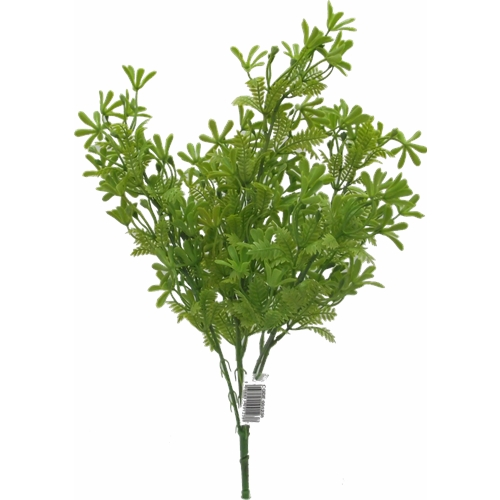 47cm Large Plastic Mixed Foliage Bush Light Green