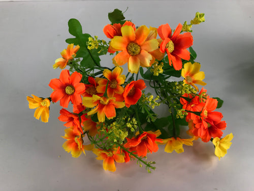 30 cm Artificial Orange Cosmos Bunch