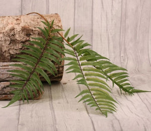 72 cm Boston Green Fern Spray - 3 leaves Artificial Foliage