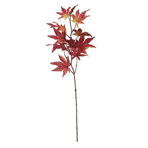64cm Glamis Red Maple Leaf Spray - Autumn Artificial Flower