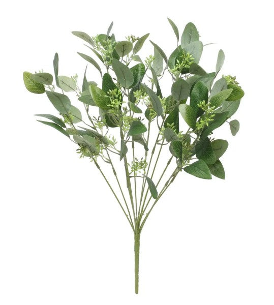 50cm Deluxe Seeded Eucalyptus Bush - Artificial Greenery