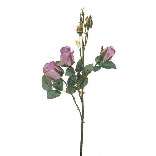 51cm Lilac Antique Rose Spray - Artificial Flower
