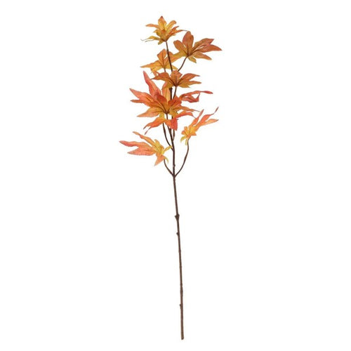 64cm Glamis Orange Maple Leaf Spray - Autumn Artificial Flower