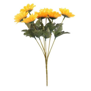 30cm Yellow Sunflower Bush - Artificial Flower