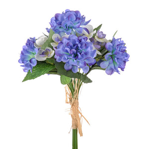 Artificial Blue Dahlia Bush 33 cm