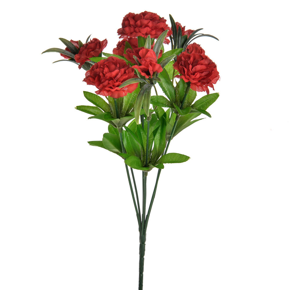 35 cm Red Carnation Bush