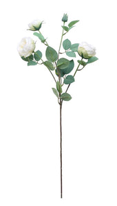 69 cm Cream Vintage English Rose Spray - Artificial Flower