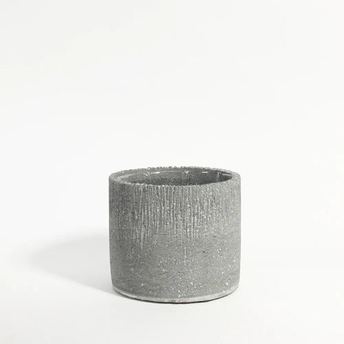 Grey Core Cylinder Planter 12.5 x 12.5 x 10.5cm