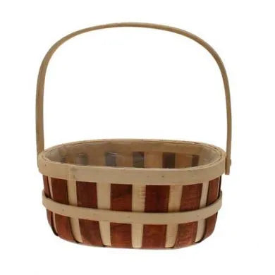 30cm Oval Two-Tone Basket with Handle