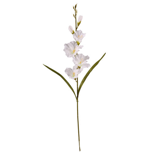 Artificial Cream Gladioli 60 cm Stem