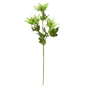 Artificial Green Wild Eryngium Sea Holly Spray 67 cm Stem