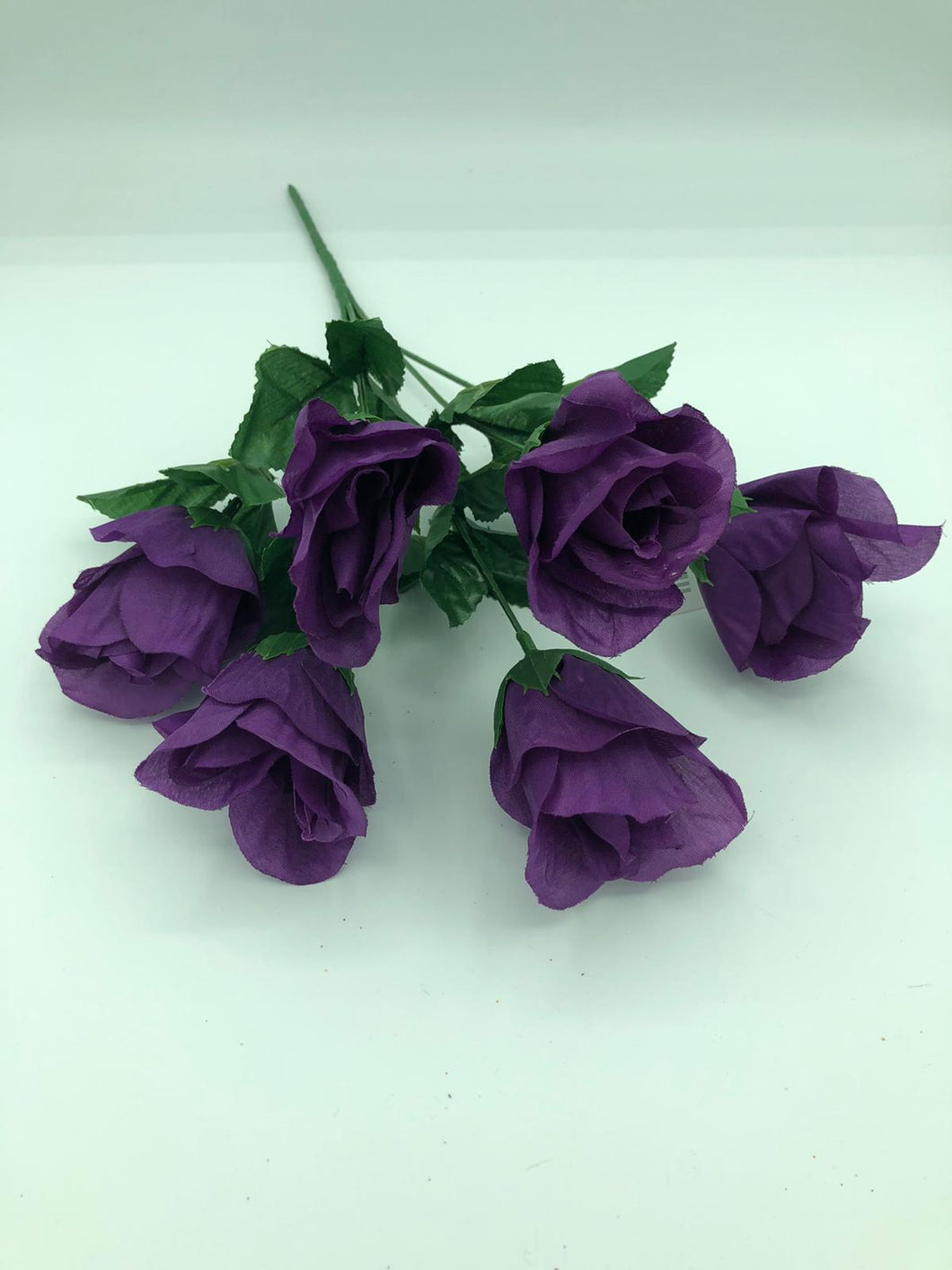 35cm Purple Artificial Flower Bunch - Lily Carnation Rose (ND)