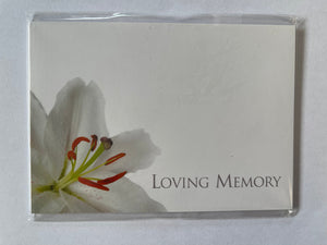 Large Funeral Tribute Message Card Cards.
