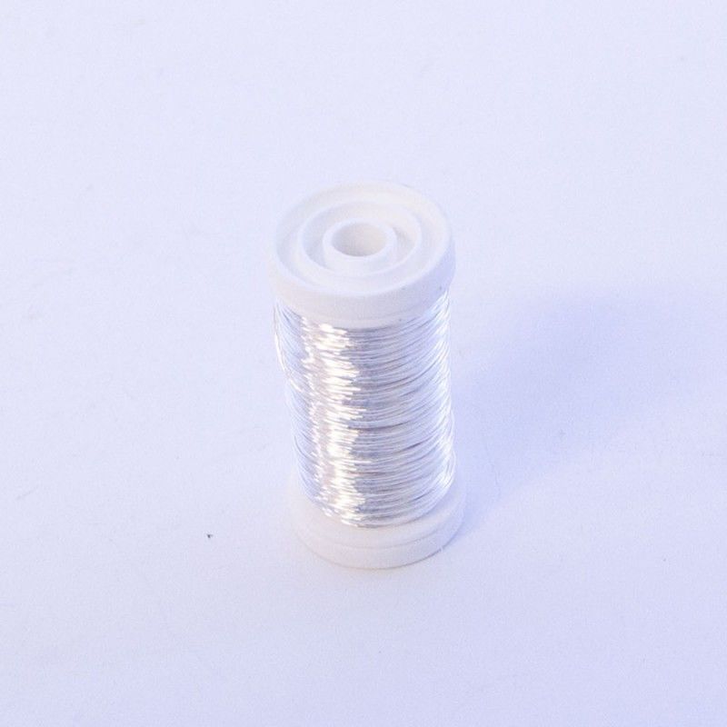 Silver Metallic Reel Wire (0.50mm - 100g)