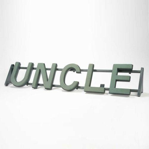 Uncle Plastic Backed Letter Frame - Wet Foam - Val Spicer - LARGE ITEM