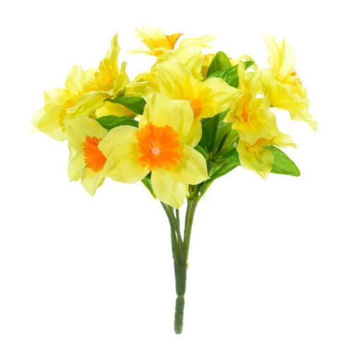18 cm Mini Artificial Daffodil Posy Bunch - Spring Flower