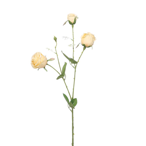 67 cm Artificial Lemon Rose Spray Artificial