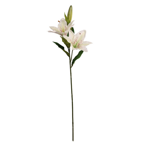 66cm Lily Spray Ivory Artificial Flower